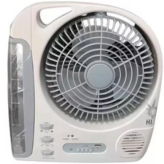 Ventilador Panel solar con Radio MP3 y lampara led