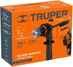 Taladro 1/2" 750 W Truper, profesional